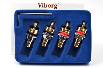 Viborg RC102G - gniazda RCA