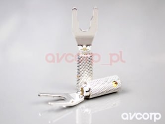 Wireworld SILVER SPADE Uni-Term with socket - wtyki widełkowe 