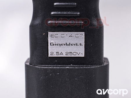 GigaWatt IEC320-C7 Power Plug Adapter 