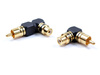 Viablue XS RCA adapter 90° S/XL MIX - adapter 1RCA(M)-1RCA(F)