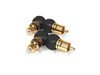 Viablue XS RCA Adapter 90° XL - 1RCA(M)-1RCA(F)