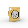 Viborg CF204G - 4pinowe gniazdo XLR żeńskie