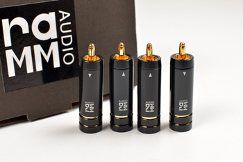 RAMM Audio 30892GT - wtyki RCA do lutowania - Ø=9.90mm