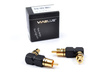 Viablue XS RCA Adapter 90° XL - 1RCA(M)-1RCA(F)