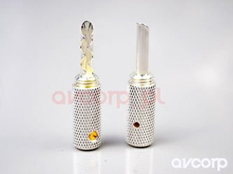 Wireworld SILVER BANANA Uni-Term with socket - wtyki bananowe