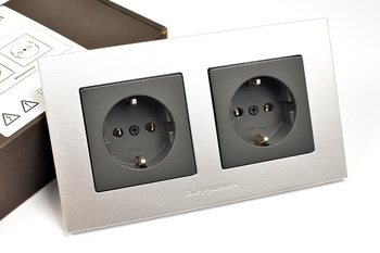 GigaWatt Duplex G-044 schuko - gniazdo ścienne schuko (EU)