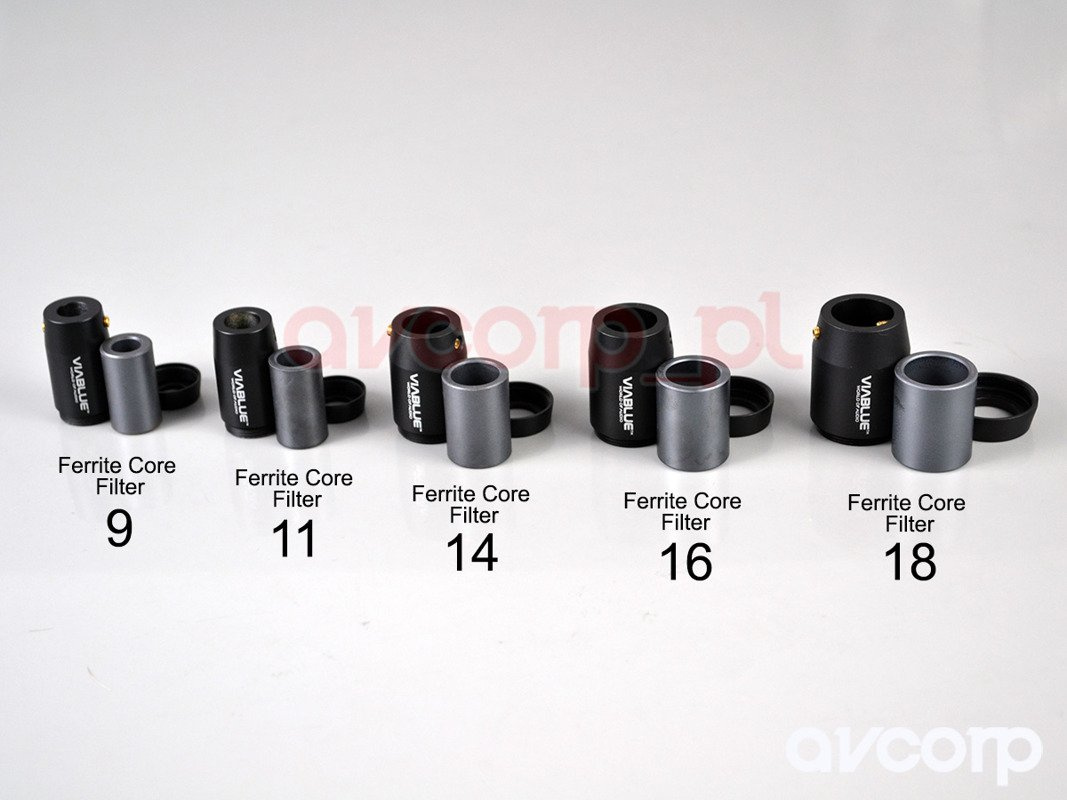 Viablue Ferrite Core Filter 9 - filtr ferrytowy z obudową 9 mm