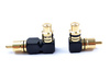 Viablue XS RCA adapter 90° S/XL MIX - adapter 1RCA(M)-1RCA(F)