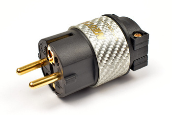 Neotech NC-P312G - Złącze zasilające Schuko miedź UP-OCC złocone